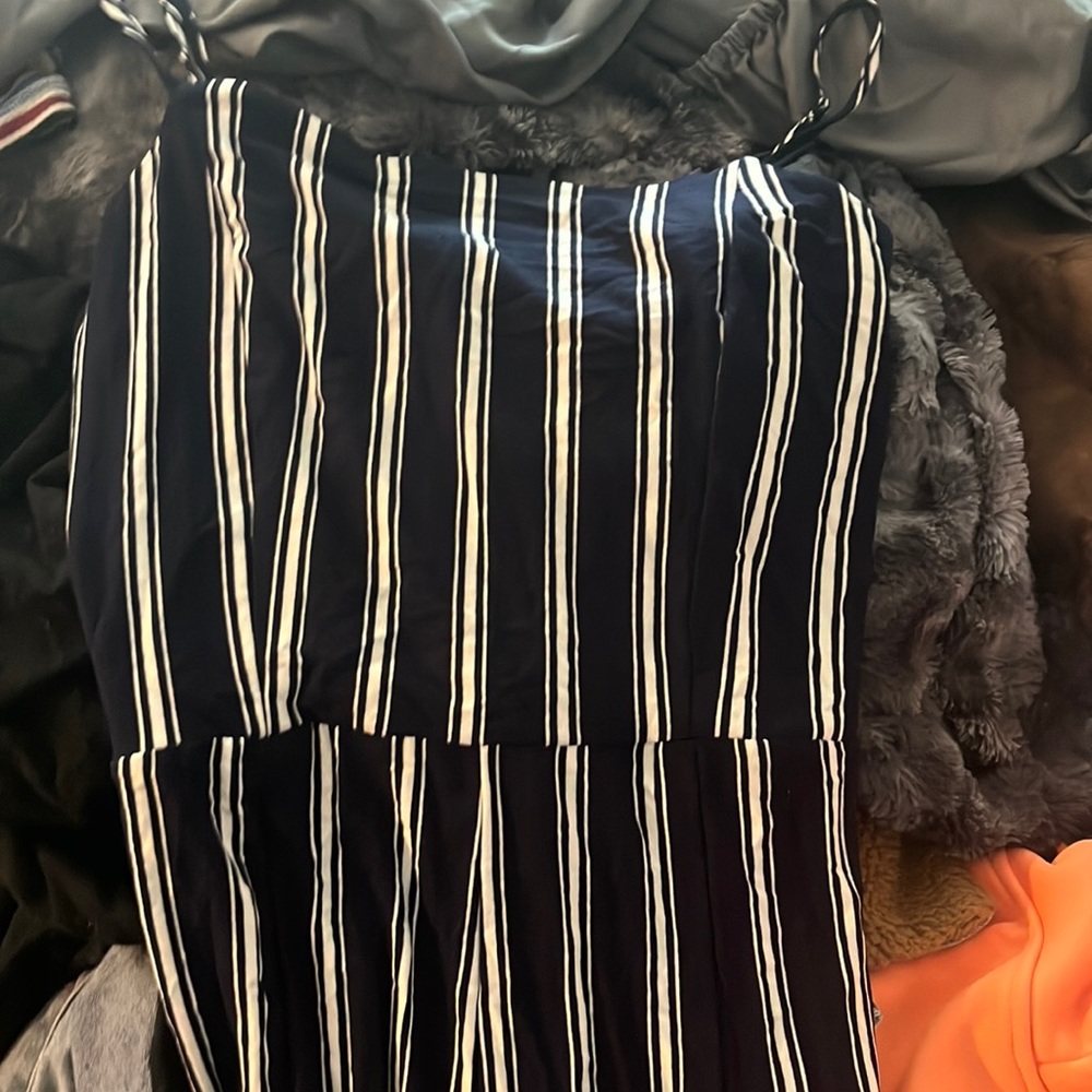 Striped romper brand new tags and everything size medium